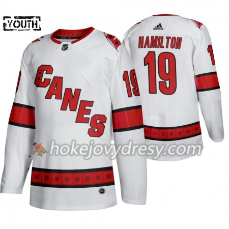 Dětské Hokejový Dres Carolina Hurricanes Dougie Hamilton 19 Adidas 2019-2020 Bílá Authentic